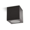 Lampa ogrodowa kwadratowa 1xGU10 IP44 czarna LLS